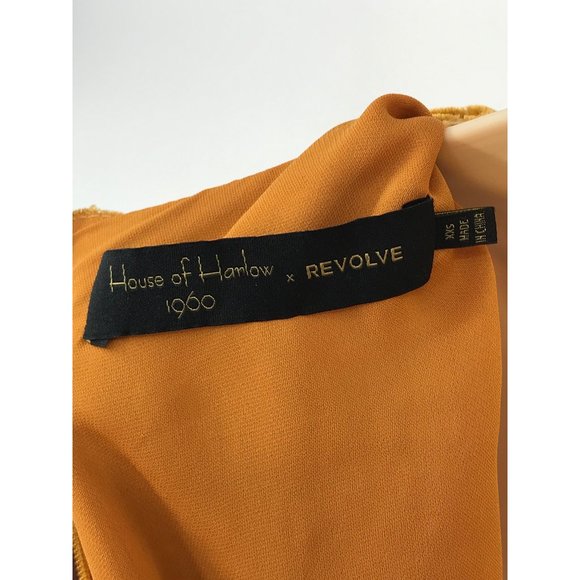 House of Harlow 1960 X Revolve Lex Dress Golden Yellow XXS - Picture 8 of 9